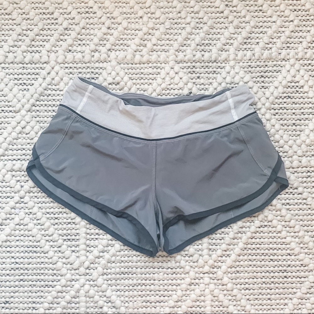 Lululemon speed up shorts gray size 4